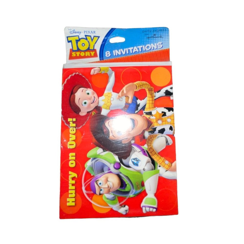 NIP Hallmark Disney Toy Story Birthday Party Invitations 8Ct Andy Buzz Lightyear